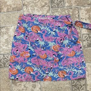 Key West Hand Print Fashions Wrap Skirt